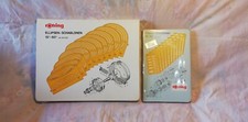 A⭕⭕⭕ROTRING 841 060 + 841 010⭕⭕⭕15° - 60° ELLIPSE STENCILS ELLIPSES TEMPLATE