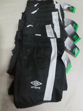 New Umbro Boy's Athletic Pants XS M L or XL Black / White