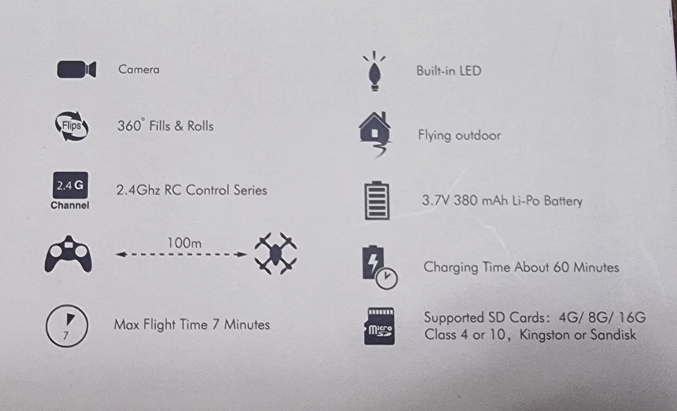 Drohne H107C Radiocomandata Mini Revell Drohne HUBSAN×4 Mit Kamera - Bild 2 von 4