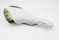 Fizik Antares Road Mountain eBike Bicycle Saddle Kium-Rails White&Gold Seat