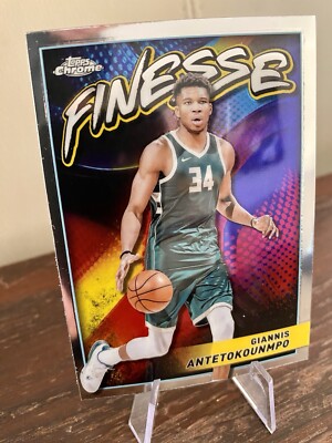 Topps Chrome 23-24 Giannis Antetokounmbo Bucks Finesse #F-3 - NEW