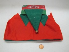 New Amscan Child's Elf Hat W/ Jingle Bell 13" X 11" Red Green Christmas Costume