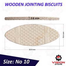 WOODEN JOINTING BISCUITS DOWELS  No 10 GROOVE DEPTH