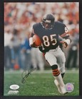 DENNIS McKINNON Autographed 8x10 Photo JSA  85 CHICAGO BEARS AUTO — photo 1
