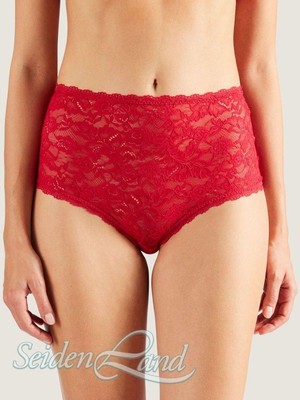 Hoher Slip ROSESSENCE HK Spitze von Aubade Taillenslip rot oder schwarz