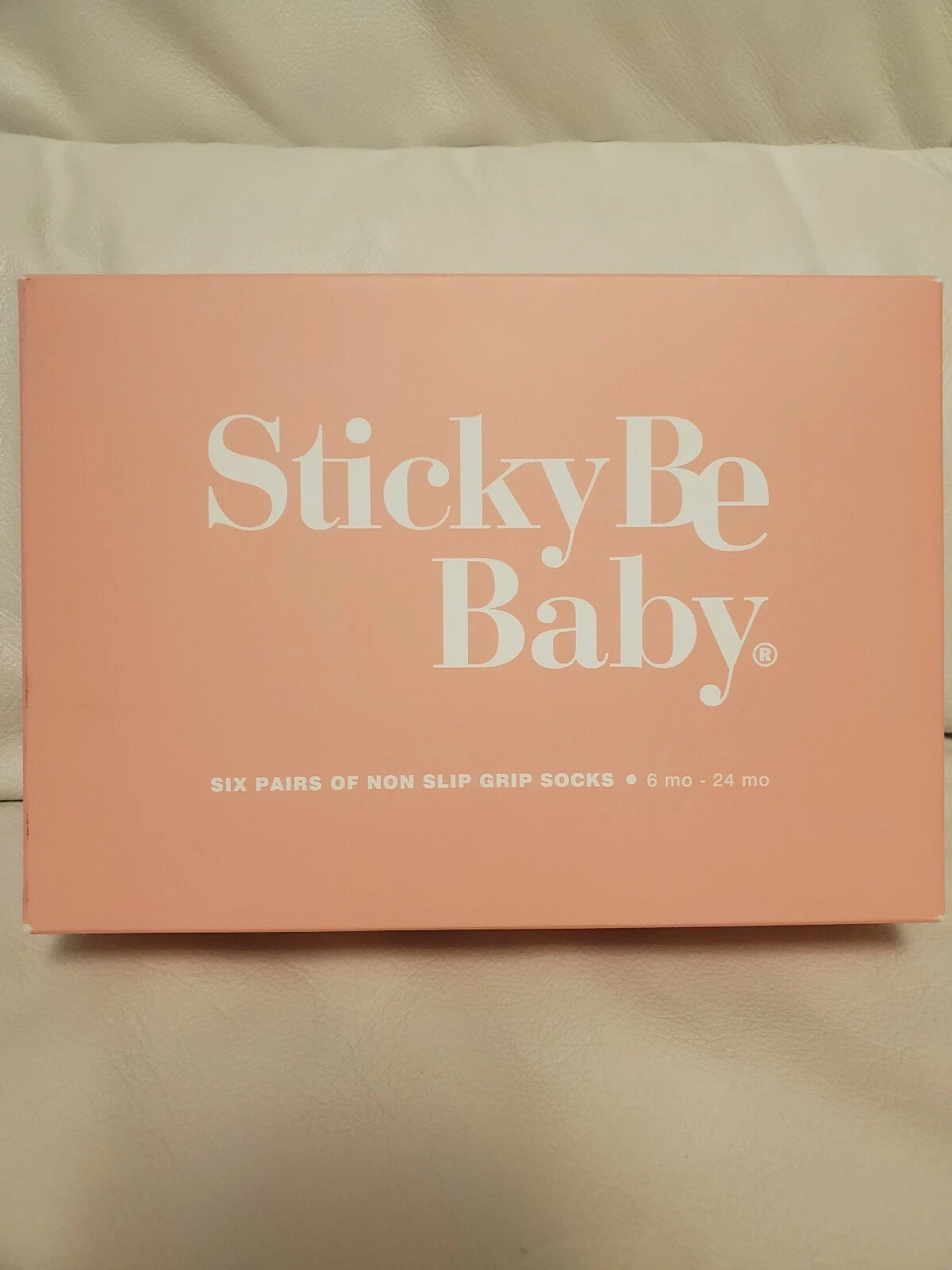 NEW Sticky Be Baby Non Slip Grip Socks IN BOX, Size 6m - 24m, great gift!