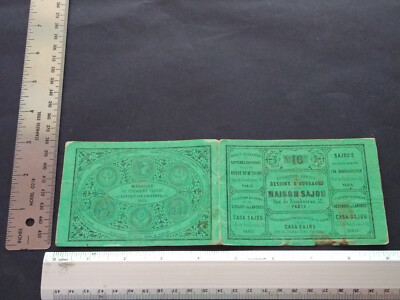 Maison Sajou Rare 1850s-60s Embroidery Pattern Book