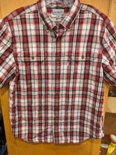 Carhartt Men's Rugged Flex Rigby Short Sleeve Work Shirt - Large Has hole Back