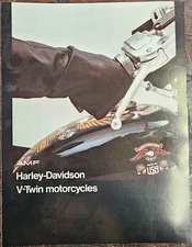 VTG 1976 Harley Davidson V-Twin Electra Glide Sportster Superglide AMF Brochure
