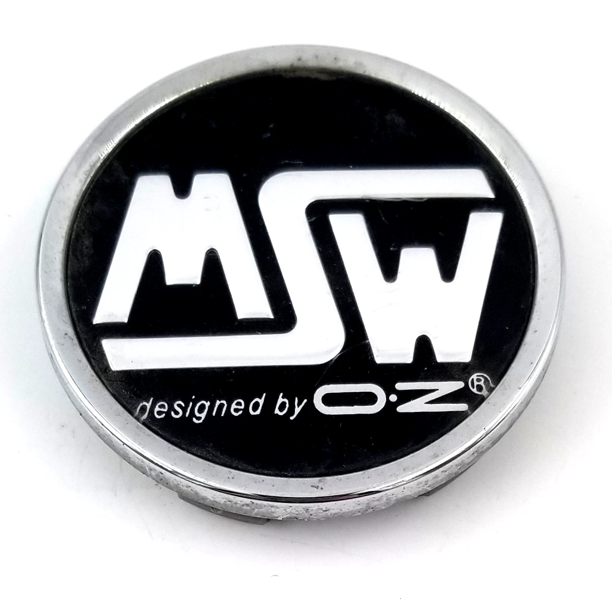 MSW Designed by OZ Racing Aftermarket Chrome Black Center Cap 2.5&