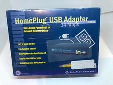 SEALED 14 Mbps HomePlug Ethernet Bridge PE902-EBx USB Adapter GigaFast Ethernet