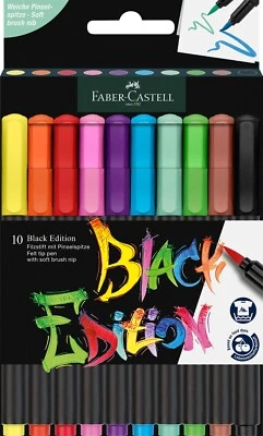 Faber-Castell Black Edition Filzstift Set Pinselspitze NEU! - Bild 1 von 4