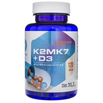Hepatica Vitamin K2mk7 + D3 120 Kapseln
