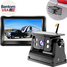 Wireless Backup Camera Solar Magnetic for Car RV Trailer Truck Camper 5Th Wheels