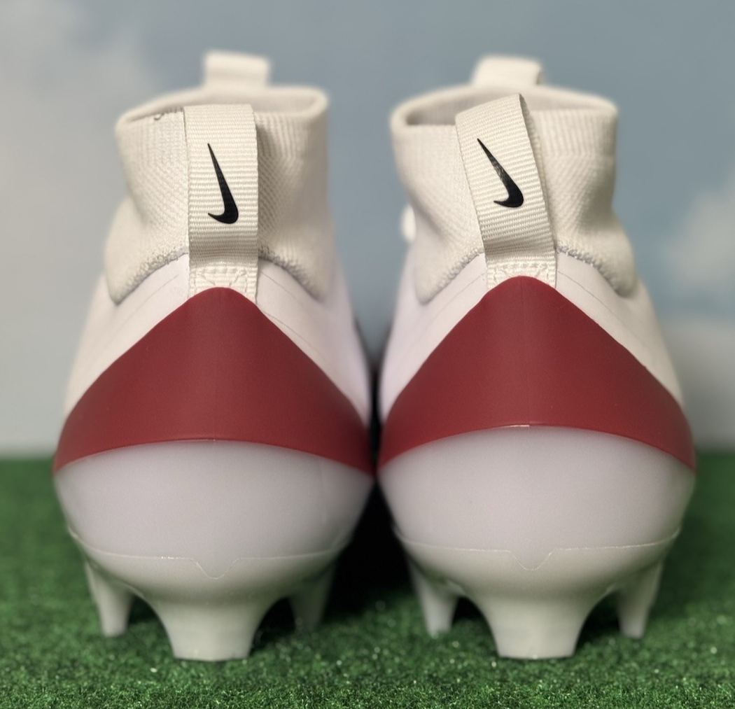 NEW Nike Air Zoom Vapor 1 Pro Football Cleats HM8850-102 Size 8 White Red Nike Air Zoom Vapor Pro 1 White Red Football Cleats HM8850  main image 3