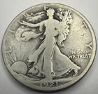 1921 S Walking Liberty Half Dollar E22