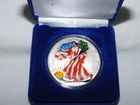 2000 Colorized American Silver Eagle Coin Lady Liberty Painted 1 Troy Oz.IN CASE