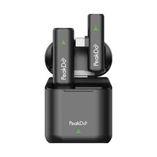 Wireless Lavalier Lapel Microphone for USB C Phone, Plug-Play Wireless Mic fo...