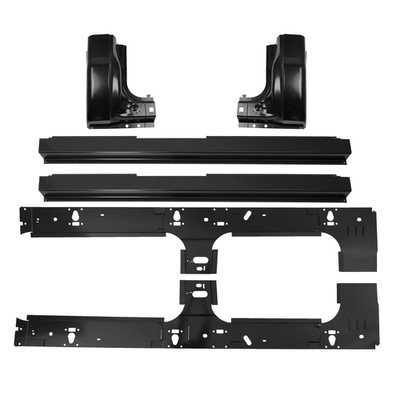For 99-17 Ford Super Duty Crew Cab Full Length Rocker Panels & Cab Corners Kit