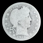 1912-S Barber Silver Quarter