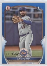 2023 Bowman Prospects Blue Pattern 1/125 Jose Peroza #BP-149 0h4v