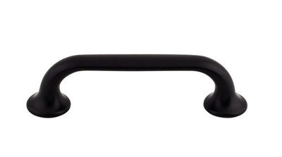 Top Knobs TK593BLK Oculus Oval Pull 3 3/4'' (c-c) Flat Black