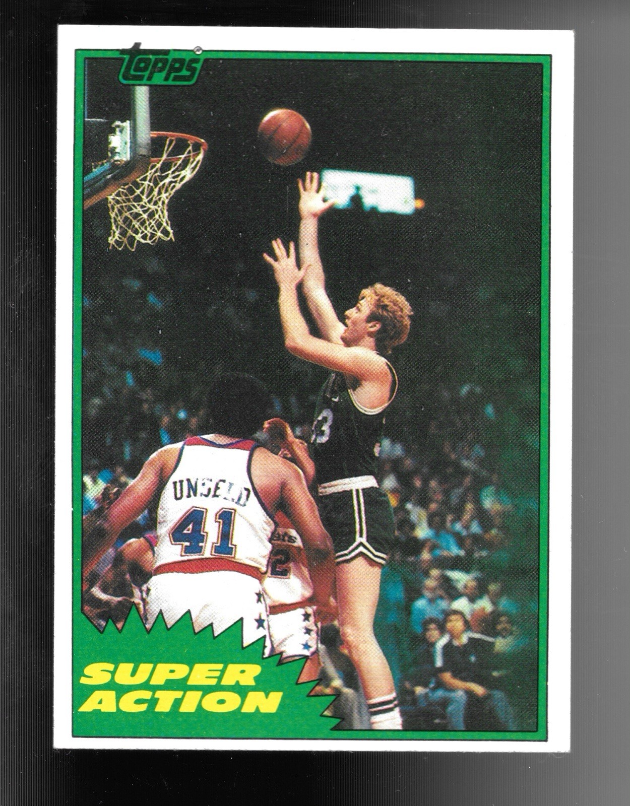 1981-82 Topps #101 Larry Bird Boston Celtics Super Action