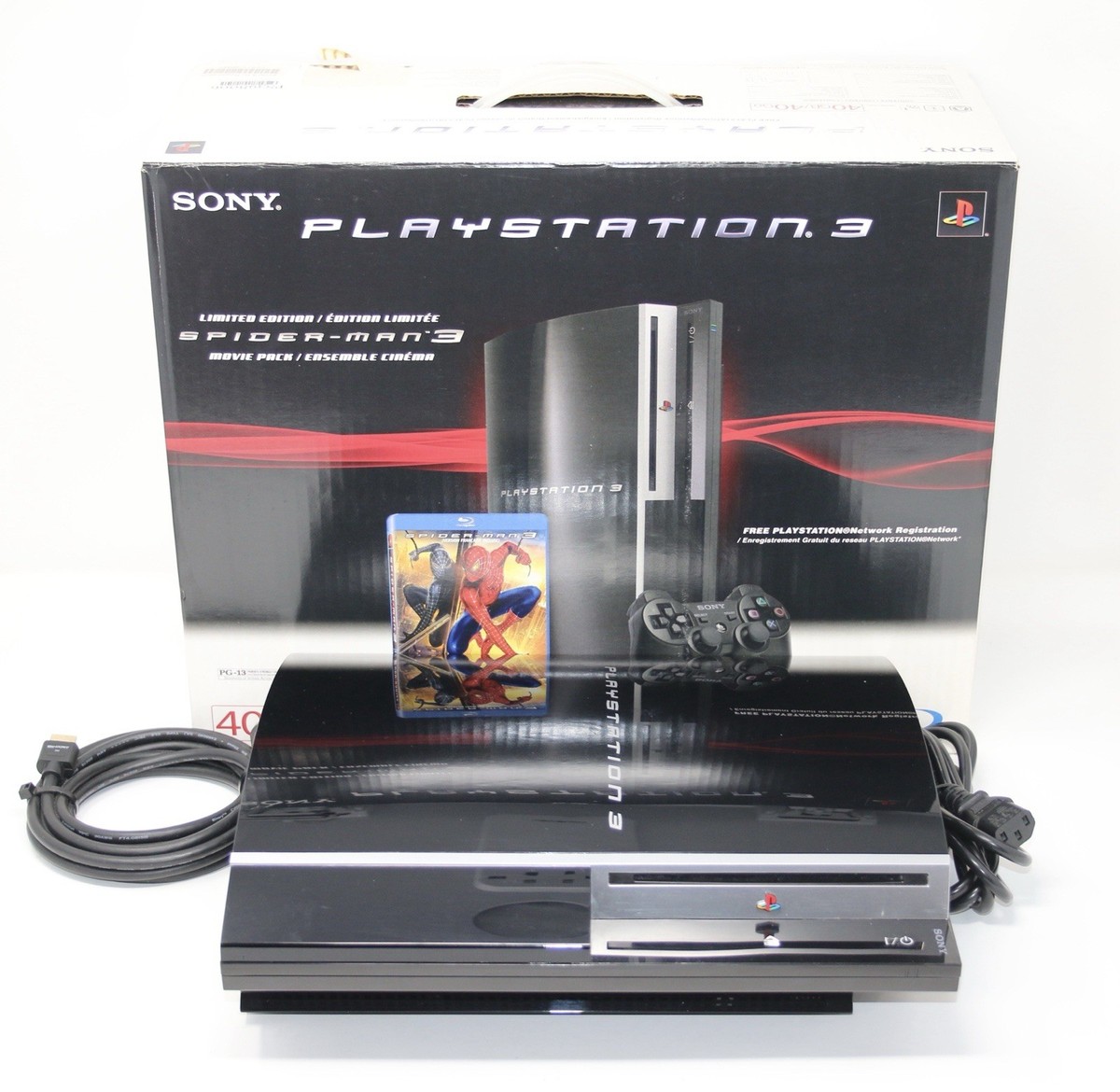Sony PlayStation PS3 Fat Spiderman 3 Limited Edition 40GB Console