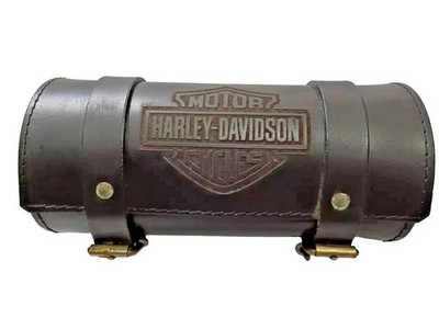 Fits Harley Davidson Motorcycle Brand New Black Color Pure Leather Tool Roll Bag