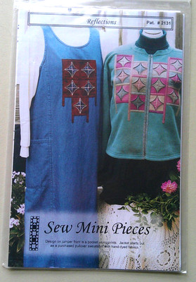 Add Cathedral windows quilt panel to dress jacket pattern  UNCUT