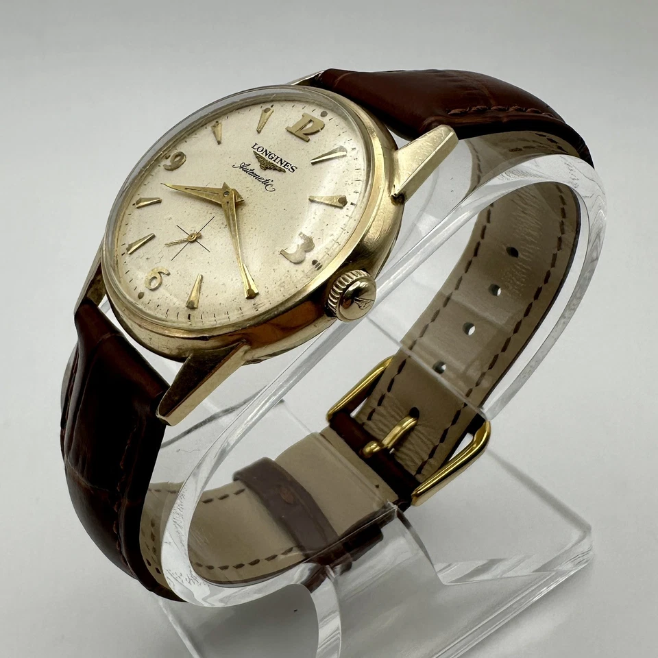Longines vintage automático folheado a ouro 19A - 10K  - Imagem 3 de 4