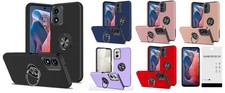 For Motorola Moto G Play 2024 XT2413V CHIEF Stand Case Cover Tempered Glass