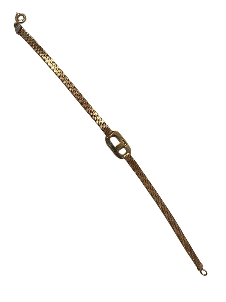 Auténtico brazalete de serpiente Christian Dior chapado en oro Foto 3 de 4