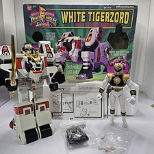 1994 Original Bandai Mighty Morphin Power Rangers White Tigerzord BEST AVAILABLE