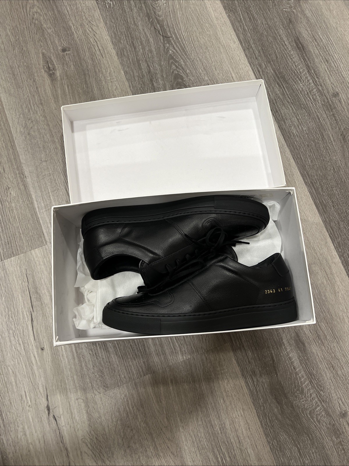 Common Projects Bball Low Bumpy Black Size 41 Siz… - image 3