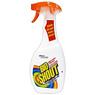 Bio Shout Smacchiatore Tessuti Trigger 500 Ml. Spray Sciogli Macchia