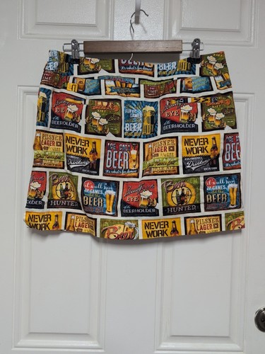 Loudmouth pantaloncino da golf da donna taglia 10 pantaloncino birra gonna outdoor  - Foto 5 di 12