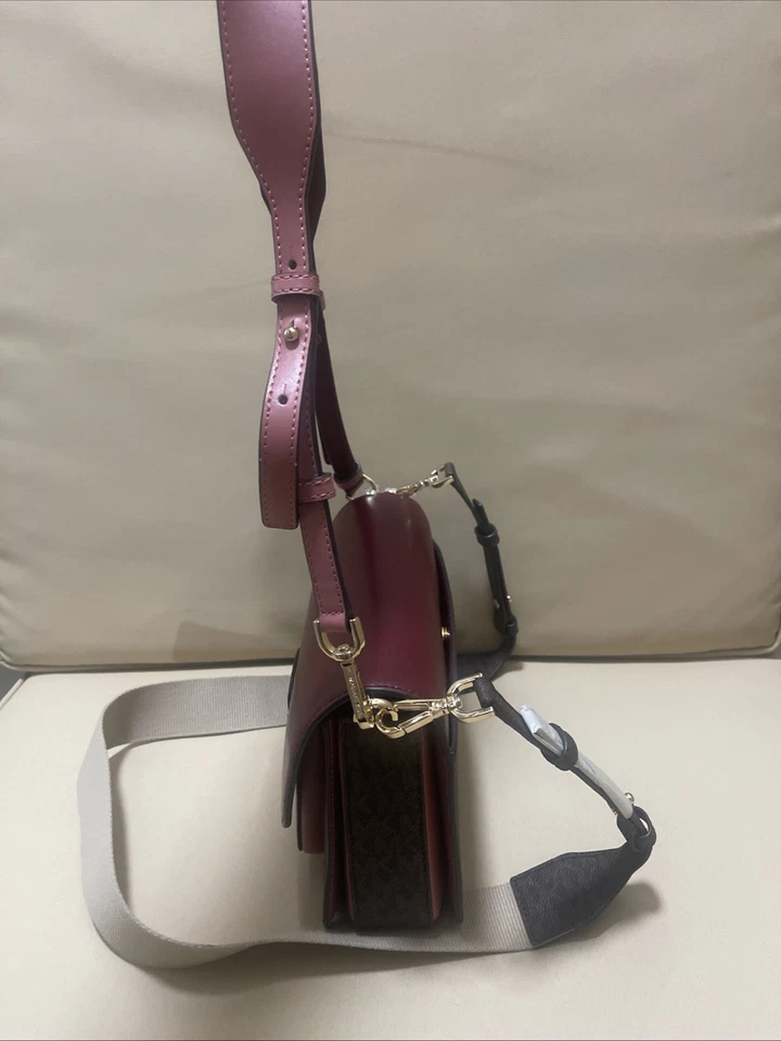 NWT MICHAEL KORS Sloan Editor Large Shoulder Bag – Oxblood Multi $398 - Image 3 of 4