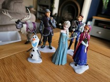 6pcs Frozen Figurine Play Set, Disney Store Toys Anna Elsa Sven Olaf Toy Figures