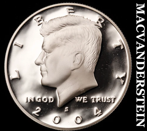 2004-S Silver Kennedy Half Dollar-Choice Gem Proof No Reserve #i2938