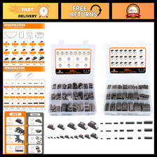 530pcs Metric Woodruff Key Assortment Kit - 37 Sizes, Half Moon  Round Keys for