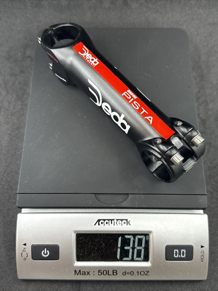 Deda Servizio Corse PISTA Track Stem 31.8mm 1-1/8" Stem 130mm 70° EXCELLENT - Image 3 of 4