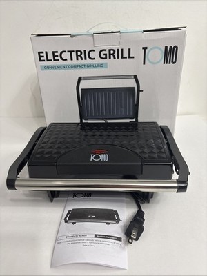 TOMO Panini Press Indoor Grill and Sandwich Maker Electric New In Box