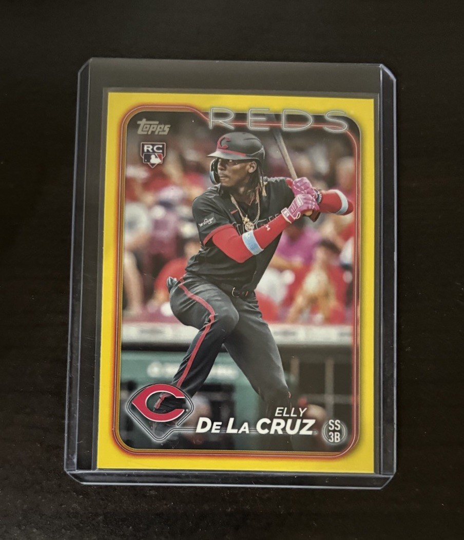2024 Topps Series 1 - Elly De La Cruz #141 Yellow Border Rookie Card (RC) - Reds