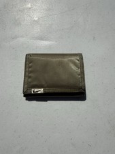 Old vintage Y2K Nike trifold wallet in an olive green
