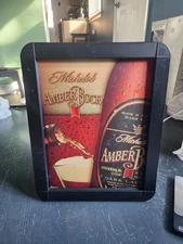Michelob AmberBock Lighted Beer Sign Bar Pub Advertising Double Sided POP Source