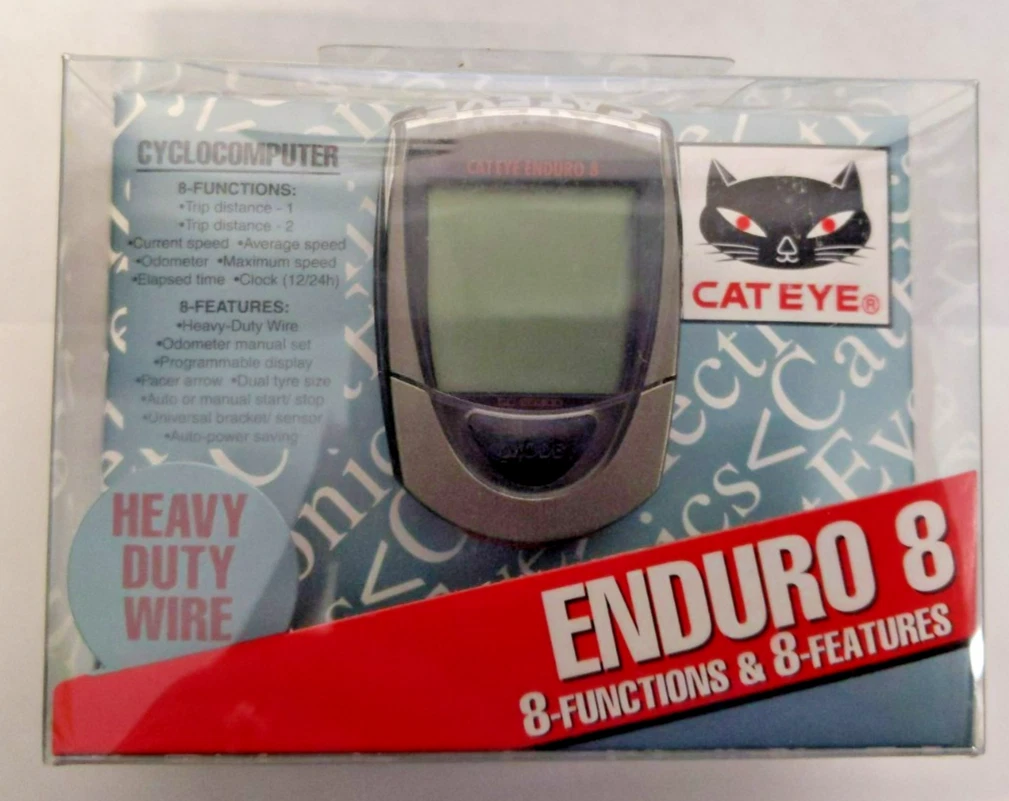 SALE! Cat Eye Enduro 8 Cyclocomputer w/Heavy Duty Wire 8 Functions