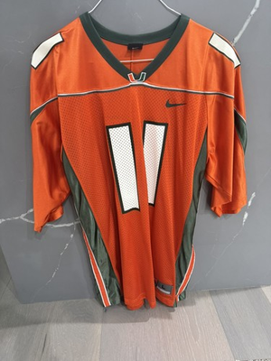 #ad Ken Dorsey Jersey Carson Beck Miami Hurricanes #11 orange men’s large 2002 $300.00