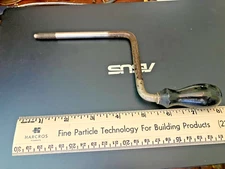 Antique Chrome Phonograph Crank with Male End Parts