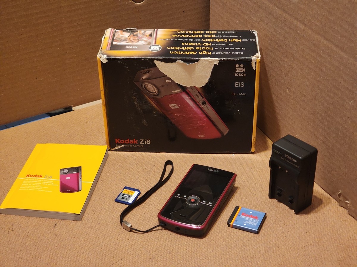 Kodak Zi8 High-Definition Pocket Digital Video Camera 5MP EIS PC